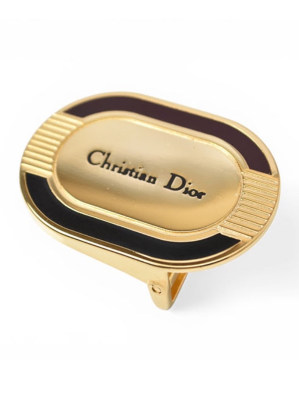 Dior Gold-Tone Oval Emblem Belt Buckle - Picture 4 of 4